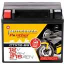 Panther Gel Motorradbatterie 12Ah 12V